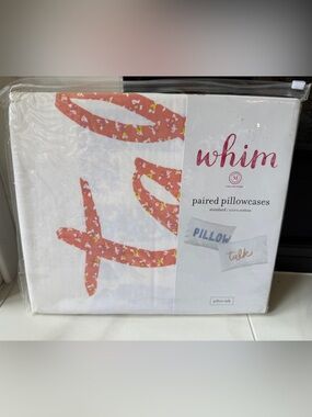 Pillow Talk Pillow Case Set NWT Standard Dorm Ready Gift Fun
